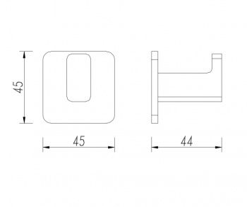 Гачок Omnires Nelson black mat (NL80115BL) | Зображення 1
