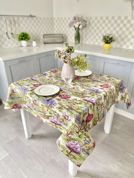 Скатертина гобеленова EDEN1178 Limaso, 137x260, Прямокутна, Повсякденний, Без люрексу, 75% поліестер, 22% бавовна, 3% акрил, Гобелен | Зображення 2