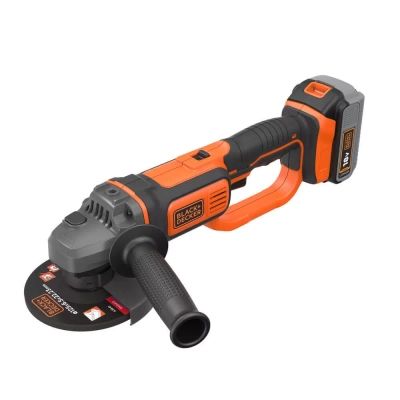 Шлифовальная машина Black&amp;Decker 18V, 4Ah, 125 мм, 8600 об/мин (BCG720M1)