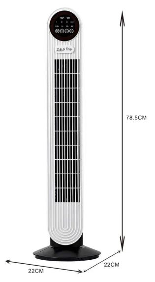 Напольный вентилятор с пультом Zepline ZP- 139 500Вт | Зображення 3