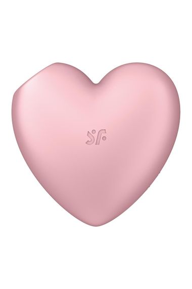 Вакуумний стимулятор-серце з вібрацією Satisfyer Cutie Heart Light Red | Зображення 3