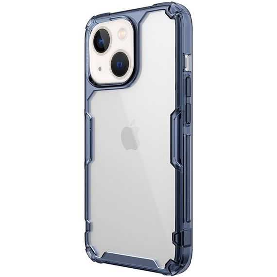 TPU чехол Nillkin Nature Pro Series для Apple iPhone 15 (6.1") Синий (прозрачный) | Зображення 1