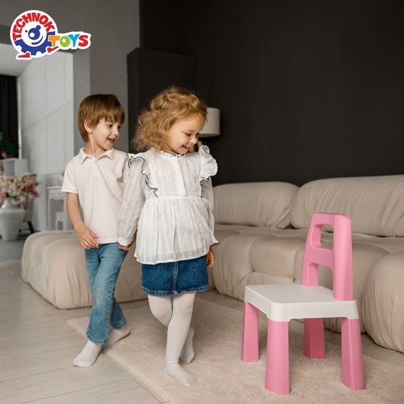 Дитячий стілець "Kids Chair" 0167TXK рожевий, до 75 кг | Зображення 4