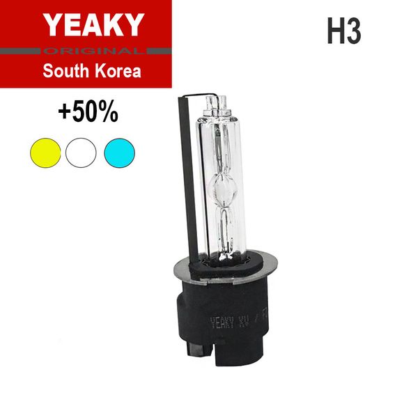 Ксеноновая лампа H3 35W+50% яркости, YEAKY, Южная Корея