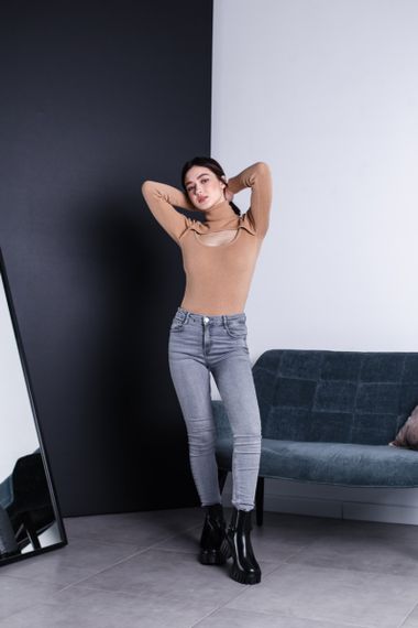 Ботинки женские Fashion Leith 3463 36 размер 235 см Черный | Зображення 8