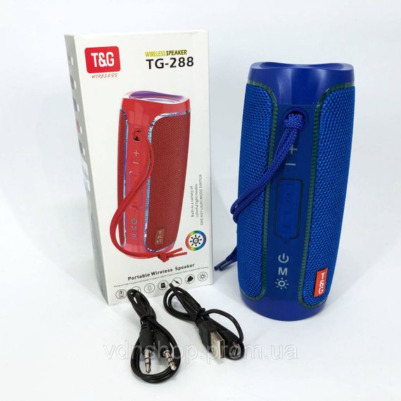 Портативна бездротова колонка з хорошим звуком TG288, Колонка usb s Bluetooth блютуз світлова MK-45 | Зображення 3