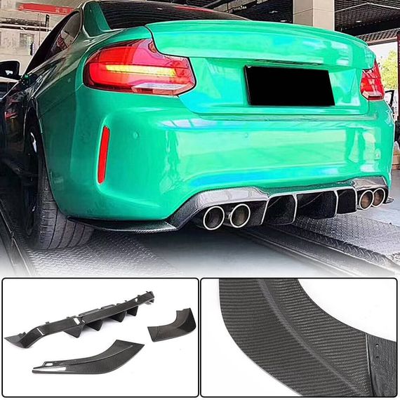 Задний диффузор V1 для F87 M2/M2C, Карбон для BMW 2 серия F22/23 2014-2021 гг | Зображення 1