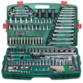 Набор инструмента 163 предмета 1/4", 3/8",1/2" HANS (ТК-163)