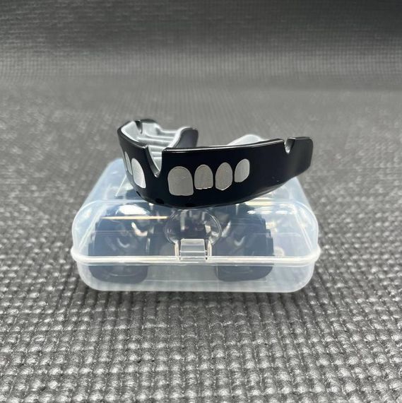 Капа OPRO Silver доросла (вік 11+) Grillz Black/Silver (art.102502013) | Зображення 8