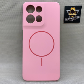 Чехол Motorola G75 MagSafe SoftTouch Мягкий Противоударный Розовый