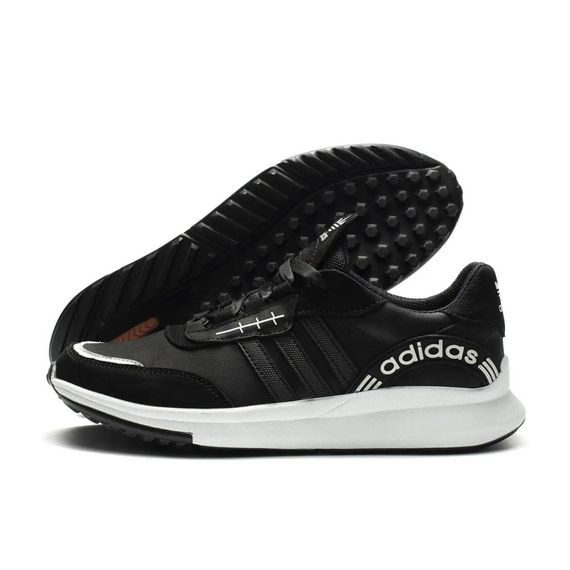 Кросівки шкіряні  Adidas колір чорний, білий | Зображення 1