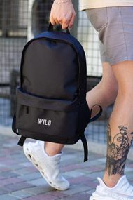 Повсякденний рюкзак шкільний Without з принтом Wild Black