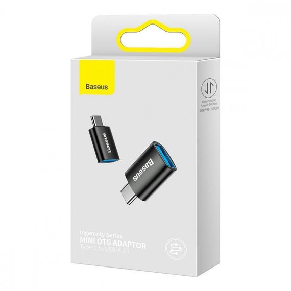 Перехідник Baseus Ingenuity Mini OTG USB 3.1 to Type-C blue | Зображення 1