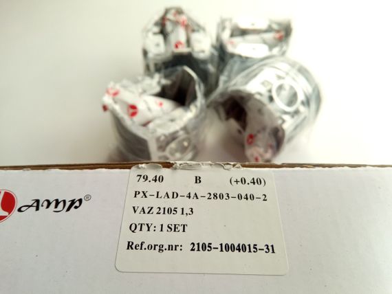 Поршень ВАЗ 2105 79.40, AMP (PX-LAD-4A-2803-040-2) к-т (2105-1004015) | Зображення 1