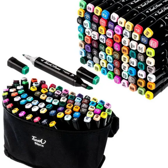 Набір для скетчингу (80 маркерів), Фломастери професійні для художників   знижка | Зображення 5