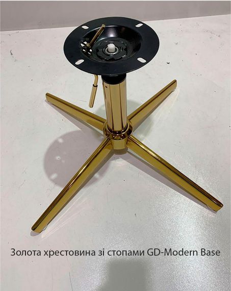 Стілець Fox GD-Modern Base на золотій хрестовині зі стопками, поворотний із регулюванням висоти, м'яке сидіння | Зображення 2