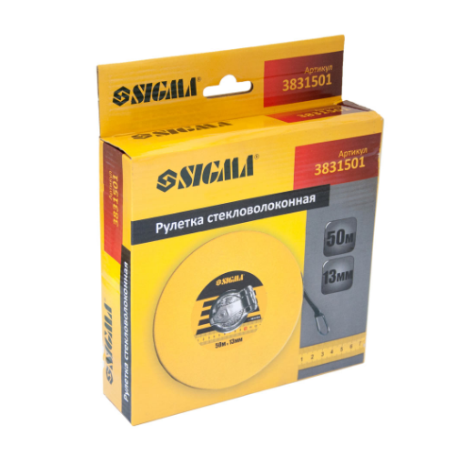 Рулетка скловолокно 50м*13мм SIGMA | Зображення 3