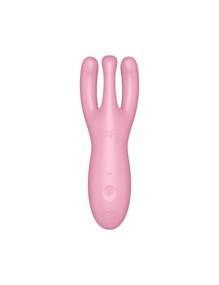 Кліторальний смарт-вібратор Satisfyer Threesome 4 Pink з трьома пальчиками | Зображення 1