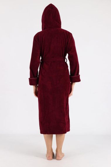 Жіночий халат Nusa 6890, бордовий XL | Зображення 1