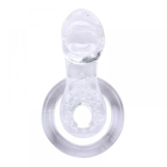 Эрекционное кольцо с вибропулей Chisa GET LOCK Vibe Cocking Прозрачное | Зображення 2