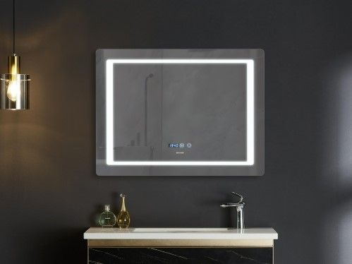 Дзеркало Mixxus Style MR03-90x70 (годинник, LED-підсвічування, антизапотівання) (MI6007) | Зображення 1