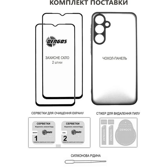 Чохол до мобільного телефона Dengos Samsung Galaxy A16 Carbon + glass 2pcs (Blue) (DG-CTG2P-07) | Зображення 4