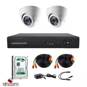 Комплект AHD видеонаблюдения CoVi Security AHD-2D KIT  HDD500