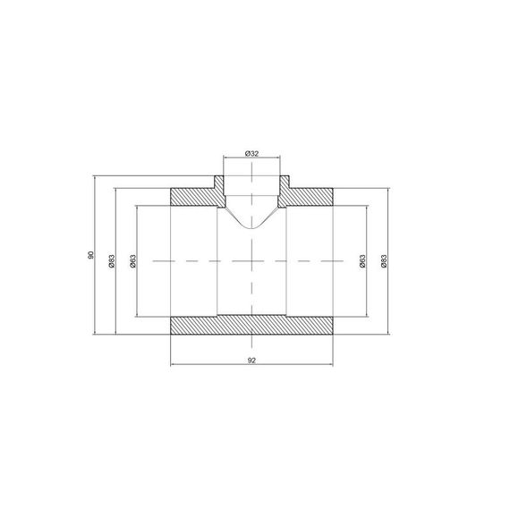 Трійник PPR Thermo Alliance 63х32х63 DSC113 | Зображення 1