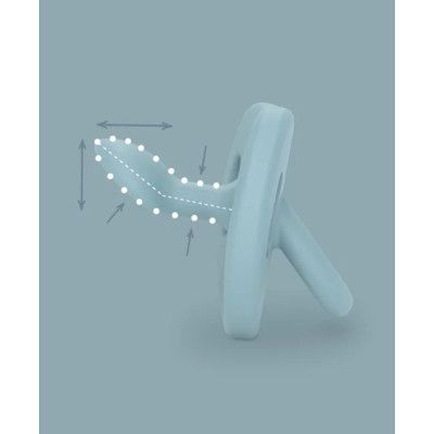 Пустышка Suavinex Colour Essence 0-6 мес, анатомическая силиконовая, желтый. (308083) | Зображення 3