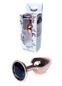Анальна пробка B - Series HeavyFun Jewellery, червоно-золотиста, чорна