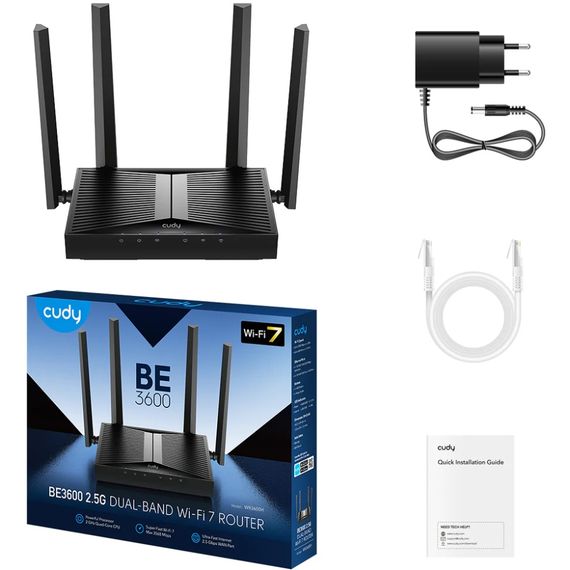 Маршрутизатор Cudy WR3600E, BE3600 Gigabit Wi-Fi 7 Router | Зображення 6