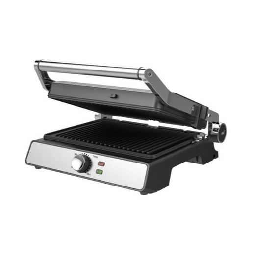 Електрогриль ROTEX RSM540-XL MasterGrill контактний гриль для м'яса, овочів, сендвічів та домашнього барбекю 2000 Вт Чорний | Зображення 1