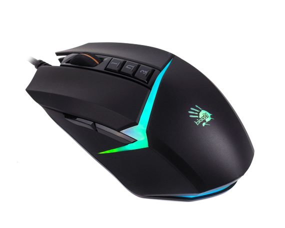Мышь компьютерная безпроводная Bloody W60 Max Stone Black черная | Зображення 3