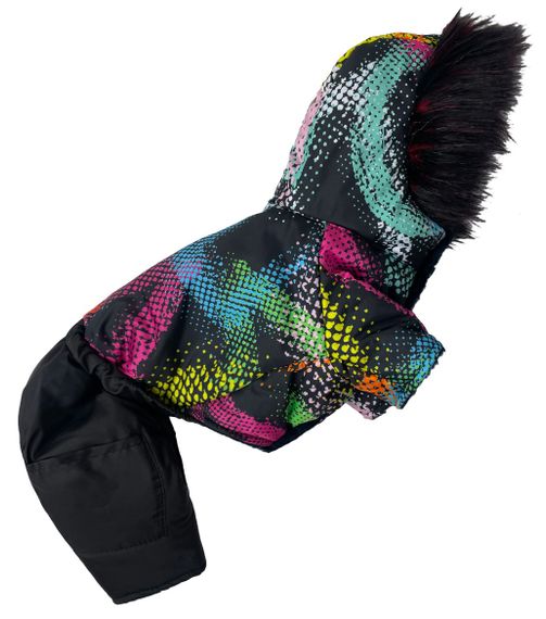 Зимовий комбінезон на хутрі абстракція кольоровий AM-23 | Зображення 2