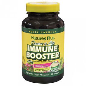 Натуральная добавка для иммунитета Nature's Plus Source of Life Immune Booster 90 Tabs