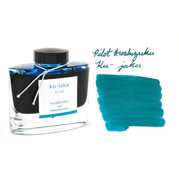 Элитные чернила для перьевых ручек Pilot Iroshizuku Ink 50мл, зеленый (ku-jaku/павлин)