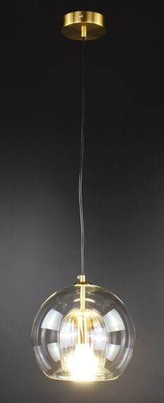 Люстра підвісна на 1 лампочку 26716 Латунь 25-200х20х20 см. | Зображення 1