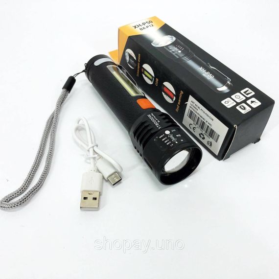 Ліхтар акумуляторний з LED і COB Bailong BL-P716-P50 із зумом і USB Type-C | Зображення 8