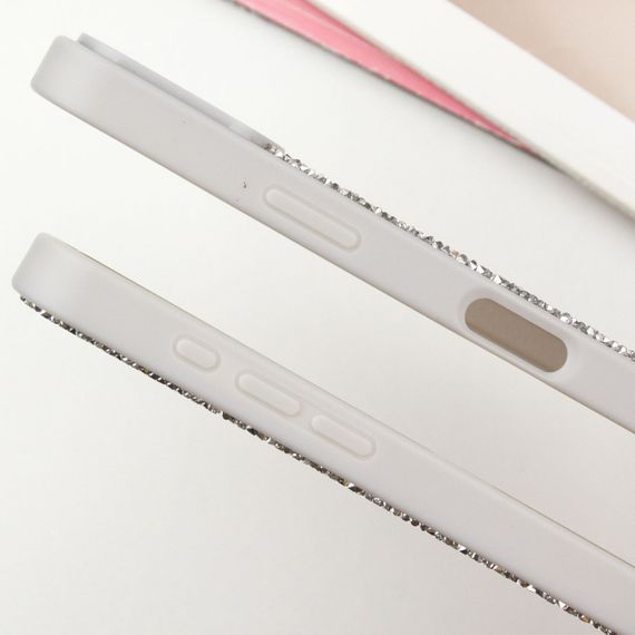 TPU чохол Bling World Rock Diamond with MagSafe для Apple iPhone 16 (6.1") Silver | Зображення 1