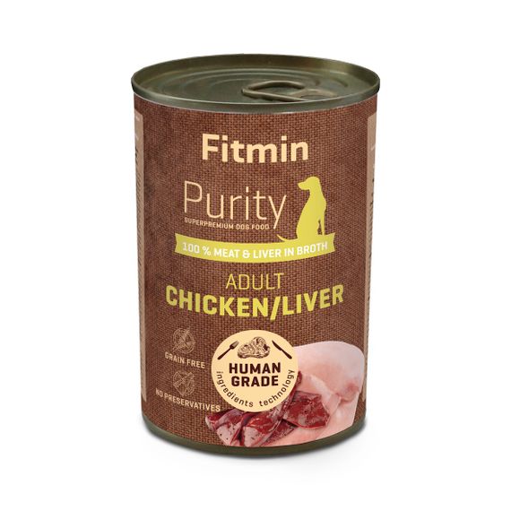 Fitmin dog Purity tin chicken with liver 400г