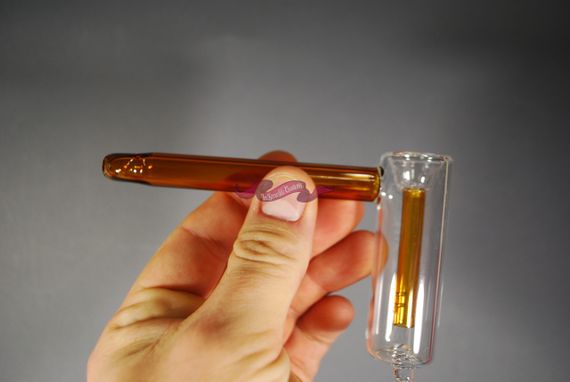 Стеклянная трубка Hammer зеленый мрамор | Зображення 5