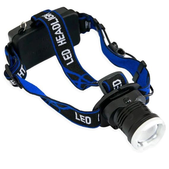 Налобный фонарь Bailong BL-T24-P50 аккумуляторный LED/Zoom 3 режима работы, фонарь на голову для рыбалки | Зображення 3
