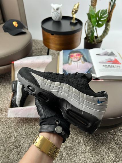Кроссовки Air Max 95 Black Grey Blue, Вьетнам 44 | Зображення 4