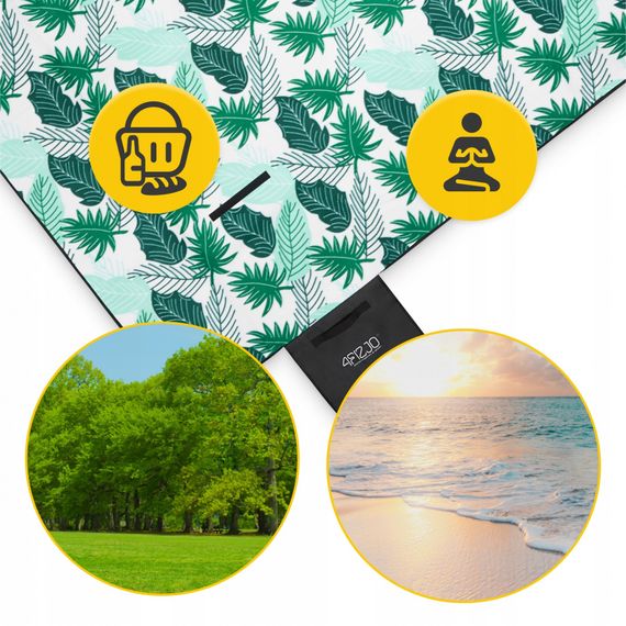 Килимок для пікніка та кемпінгу 4FIZJO 200 x 200 см складаний 4FJ0623 (P-5905973400930) | Зображення 6