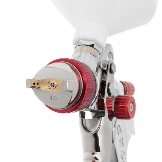 Фарбопульт пневматичний HVLP з трьома форсунками: 1,3 мм, 1,4 мм, 1,7 мм INTERTOOL PT-0153 | Зображення 2