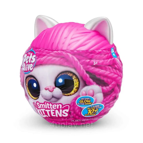 Інтерактивна Смугастий кіт Джинджер М'яка іграшка Грайливі кошенята Оригінал Pets Alive Smitten Kittens Ginger | Зображення 3