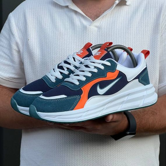 Кросівки Nike матеріал текстиль/замш колір синій, білий | Зображення 3