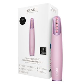 Пристрій для зміцнення і тонізації шкіри обличчя GESKE Skin Firming Wand 7в1 starlight, Рожевий
