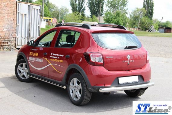 Задня дуга AK002 (нерж) для Dacia Sandero 2013-2020 рр | Зображення 2