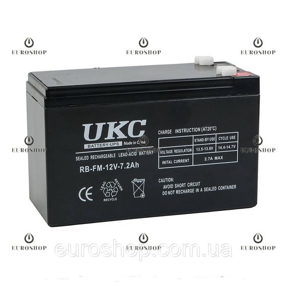 Акумулятор UKC RB-FM-12V-7.2Ah, акумуляторна батарея олив'яно-кислотна, для безперебійника, акумулятор для ДБЖ